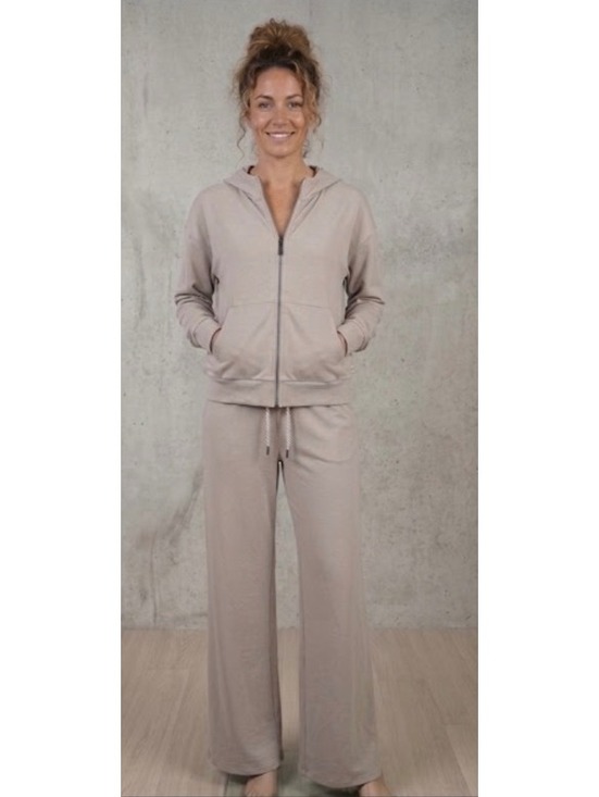 vuori Pants - Vuori Halo Set Dreamknit  Women's Zip Hoodie and Wide-Leg Sweatpants Set